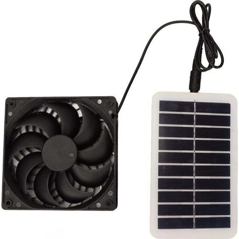 Ventilateur D'extraction de Panneau D'éNergie Solaire Ventilateur de Panneau Solaire 15W pour Serre pour Maison pour Animaux de Compagnie (1/5)