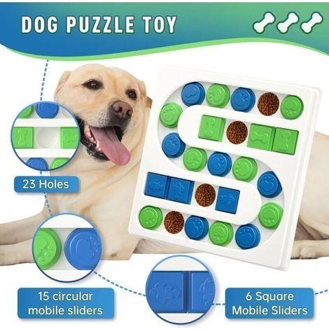 Pädagogisches Hundespielzeug (inkl. Leckerlis), Spielzeug zur Gehirnförderung, interaktives Hundespielzeug, Trainingsspielzeug (1/3)