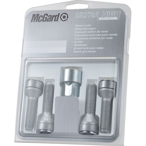 4 VIS ANTIVOL SL MCGARD M12X1.25/ 60°/ LONG. 40.6MM/ Ø17MM