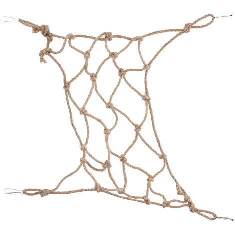Filet d'escalade pour animaux de compagnie, échelle de corde à grimper pour oiseaux, filet d'escalade en corde de chanvre pour perroquets et hamsters de petite taille (1/5)