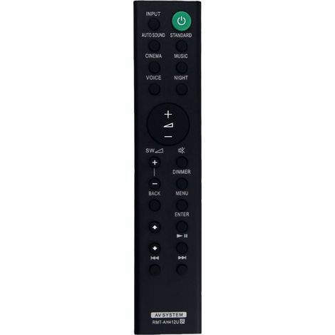 The remote RMT-AH507U replaces that of the systems of bars of its Sony HT-G700, SA-G700 and SA-WG700 (1/5)