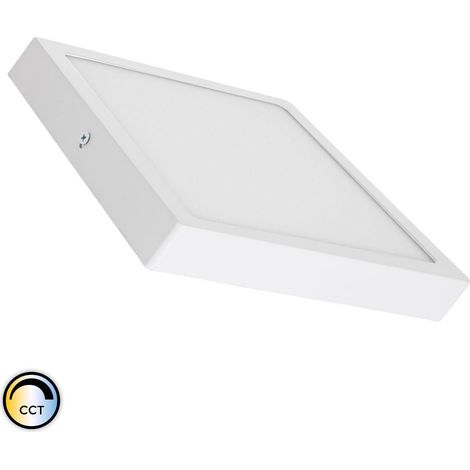 Plafón LED 18W Cuadrado Superslim CCT Seleccionable 220x220 mm Seleccionable (Cálido-Neutro-Frío) (1/4)