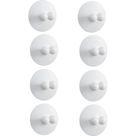Filiyano-Porte-brosses à dents à ventouse (8 pièces, blanc) (1/4)