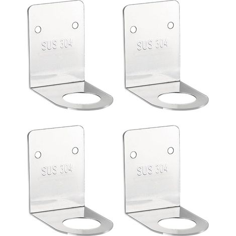 Paquete de 10 dispensadores de jabón y gel desinfectante para manos, organizador de baño de pared para champú y loción, resistente a la corrosión, no requiere perforaciones. (1/4)