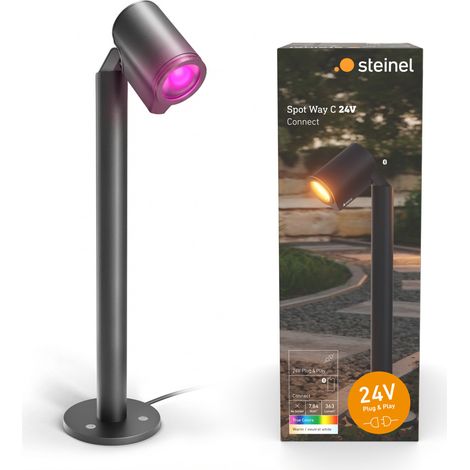 Steinel LED Wegeleuchte Spot Way 24V warmweiß-neutralweiß RGB anthrazit