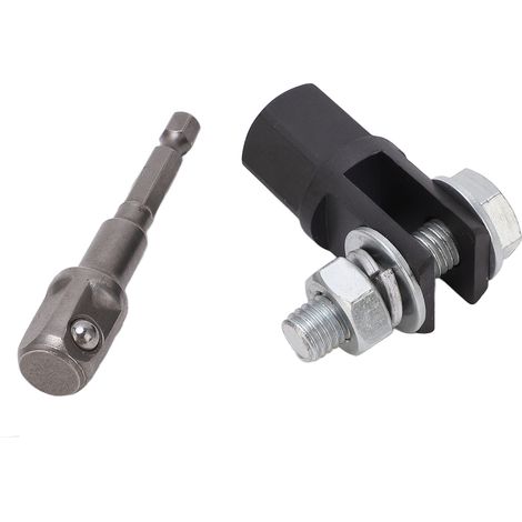 Adaptateur de douille de perceuse à percussion en métal pour cric à ciseaux 1/2 po, compatible avec les crics à œillet simple en forme de U. (1/5)