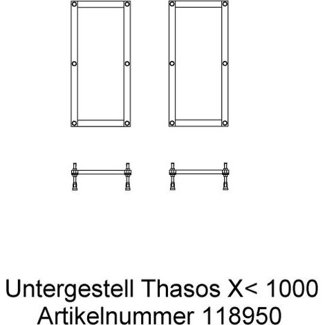 Hoesch 118950 Support/accessoire pour châssis pour lave-vaisselle Samar (1/2)