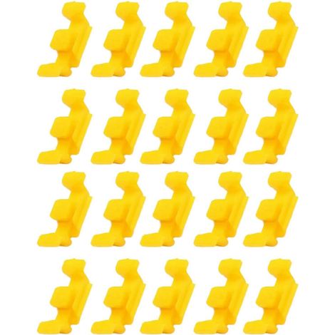 Clips de fixation pour grilles d'aération de véhicule, résistants aux vibrations, à dégagement rapide, lot de 20 pour voitures séries 5/7, multicolores (1/4)
