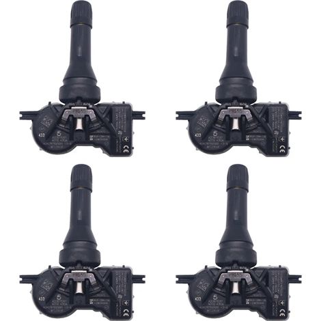 (4 pièces) Capteurs de pression des pneus pour véhicules 407004CB0A 407004CB0B Compatibles avec Nissan Micra NV200, Renault Espace V, Kadjar, Megane et Scenic 433 MHz (1/5)