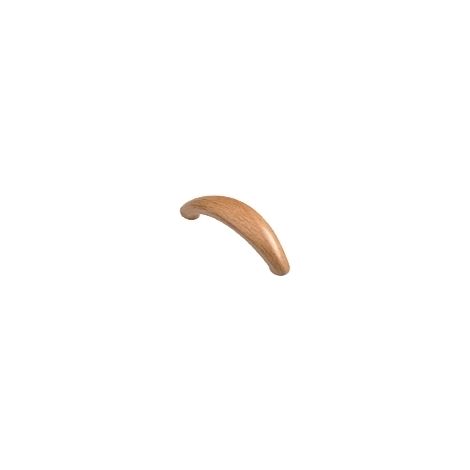Ouvre&Déco – Poignée de meuble en bois 64mm – Finition bois élégante – Largeur 78mm – Hauteur 18mm – Épaisseur 22mm pour tiroirs et portes