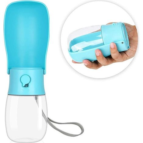 280ml dog water bottles, collapsible travel water bottle for dogs, portable water bottle for dogs, cats, pets, outdoor walks, travel, drinking (1/5)