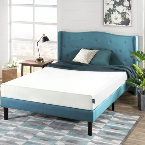 ZINUS Materasso in memory foam al tè verde Materasso adattabile a 7 zone 160 x 190 cm Altezza 20 cm Materasso in una confezione Riduzione della pressione Certificato OEKO-TEX (1/5)