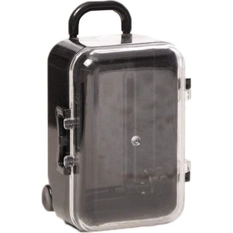 Boite Valise Mini - Plastique Résistant - Fermeture Étanche - Pour Bijoux Décoration Mariage Cadeau - Lot de 1 (1/5)