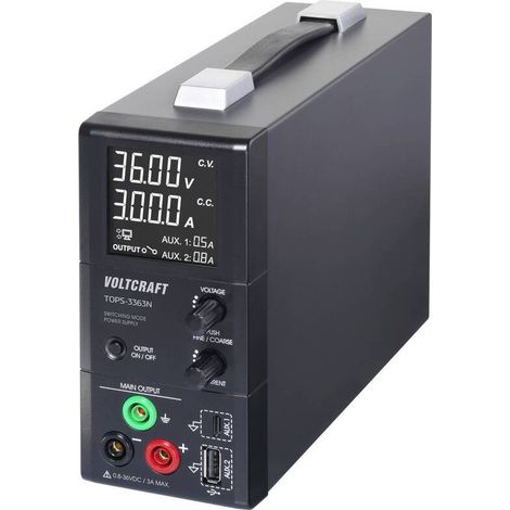 [NEUWERTIG] B-Ware Voltcraft Labornetzgerät TOPS-3363N einstellbar 0.8-36V 3A 100W lüfterlos 3 (1/2)