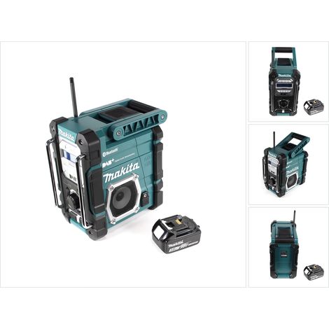 Makita DMR 112 F1 Akku Baustellen Radio 7,2 - 18V Bluetooth DAB+ + 1x 3,0Ah Akku - ohne Ladegerät (1/5)