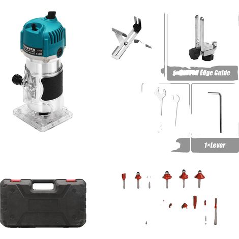 Machine à défoncer en bois, 30000 RPM, 800W de puissance, Boîte en plastique (1/2)