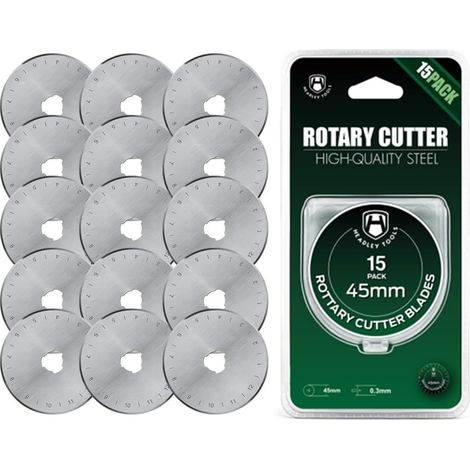 Lot de 15 lames de cutter rotatif 45 mm (45 mm quantité 15 pièces) (1/5)