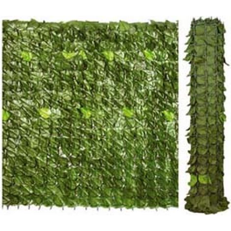 1ROTOLO SIEPE ORNAMENTALE ARTIFICIALE CON FOGLIE LAURO - mt.3x1h.