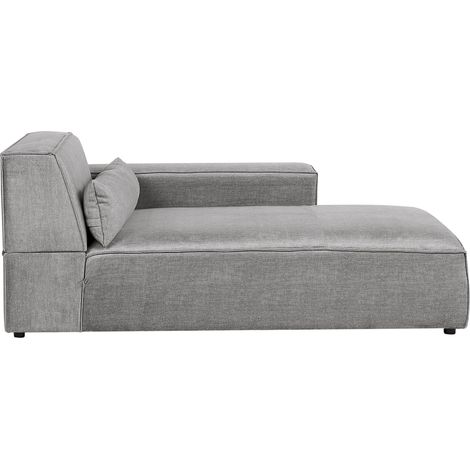 Linksseitige Chaiselounge HELLNAR Stoff Grau (1/5)