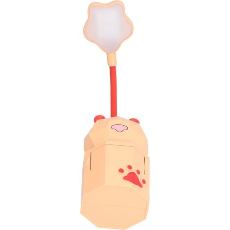 Wiederaufladbare USB-LED-Leselampe mit Cartoon-Motiv für Studenten und Studentenwohnheime, Nachtlicht mit Augenschutz, Aufbewahrungsschublade, warmweißes Licht, USB-aufladbar, mit integriertem Akku, Y (1/5)
