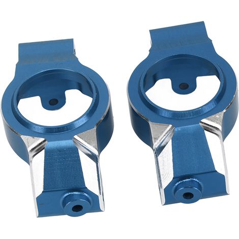 Lot de 2 supports de moyeu en C pour voiture RC TRAXXAS 1/5, en alliage d'aluminium haute résistance, bleus. (1/5)