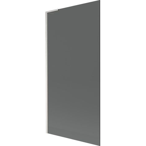 Mexen Next L paravento da bagno con 1 anta 90 x 150 cm, grafite, nichel spazzolato - 895-090-000-03-40-97 (1/5)