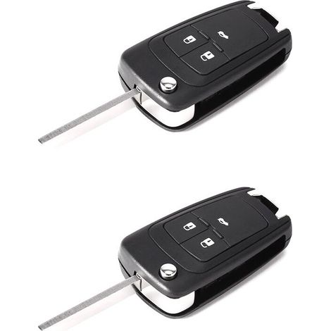 Dos fundas plegables de 3 botones para mandos a distancia de Opel Zafira, Opel Astra y Opel Insignia.