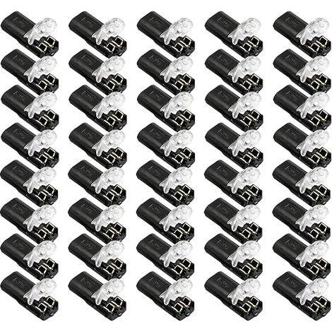 &40 pièces de connecteurs étanches 2 fils, connecteur électrique étanche, connecteur 12 V, pour connecteur électrique rapide pour câble 18-22G AWG, connecteurs de câble électrique rapides pour voiture (1/5)