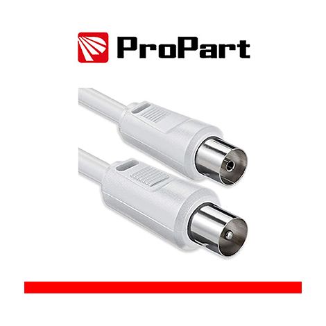 Cavo antenna TV IEC 1M SP-PR BIANCO