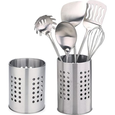 Égouttoir À Couverts - Support Ustensiles Cuisine Acier Inoxydable - Pour Égouttage Rapide Après Lavage - 2 Pièces