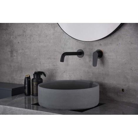 Imex - Grifo Monomando Lavabo Empotrado Negro Serie Bélgica (1/2)