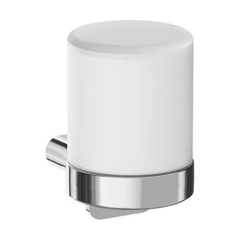 Inda - Mito Hebel-Seifenspender Chrom glänzend/Satiniertes Glas 250 ml