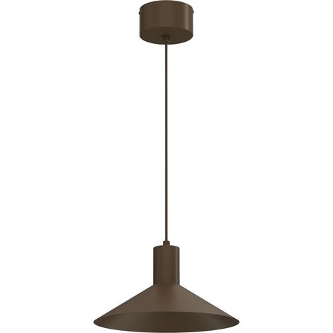 Suspension minimaliste abat-jour cône aplati 30 cm 1xGU10 Nox Luminex (1/2)
