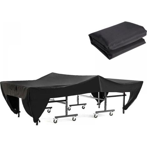 Housse Table Ping-Pong, Housse De Table De Tennis De Table, ImperméAble, Contre Neige Pluie UV pour Intérieur Et Extérieur, 280 x 153 x 73cm (1/5)