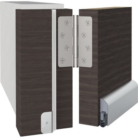 Joint de porte Ex L-15 FS C-0 1-s.L.1055mm B.17,2mm alu.argent anod.H/M/Ku.-porte L/R