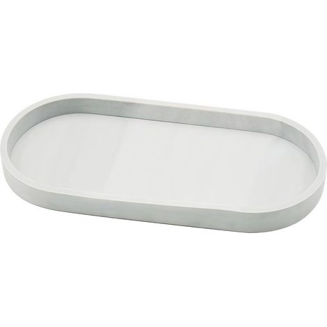 Plateau de salle de bain en silicone, organisateur de vanité, porte-savon, rangement de comptoir incassable, panier d'évier antidérapant pour cuisine et salle de bain'-'- (1/5)