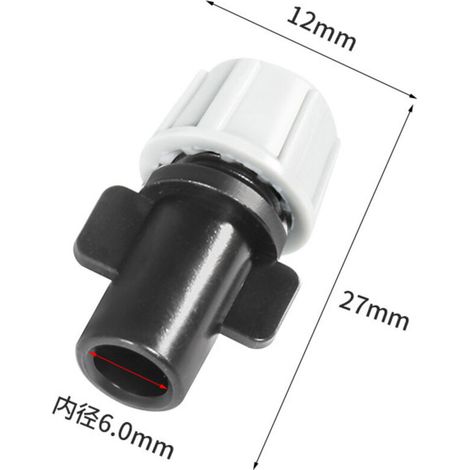 (10 pièces) Buse d'atomiseur grise pour arroseur de serre, accessoires d'arrosage automatique de jardin, buse d'atomiseur-AquaForge (1/3)