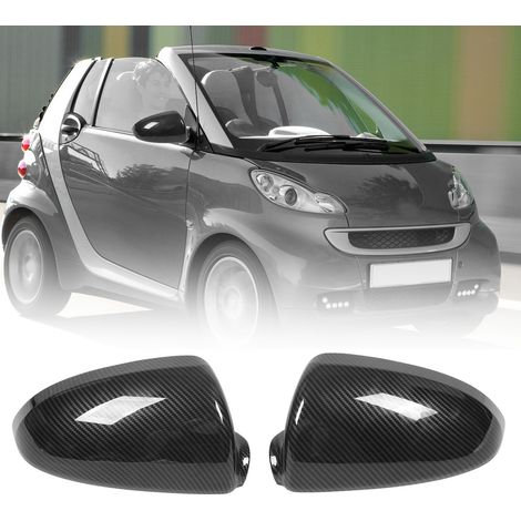 Capot de Rétroviseur Extérieur Style Fibre de Carbone pour Smart Fortwo W451 2009‑2015 (1/5)