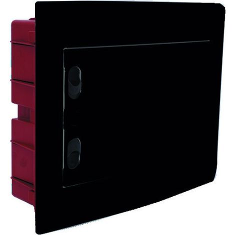 ETTROIT Centralino elettrico da incasso 12 moduli IP40 con portello cieco nero - DB112912B