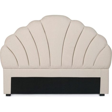 Testiera per letto "Azar" color naturale, struttura in legno, da 169 x 7 x 124 cm (1/4)