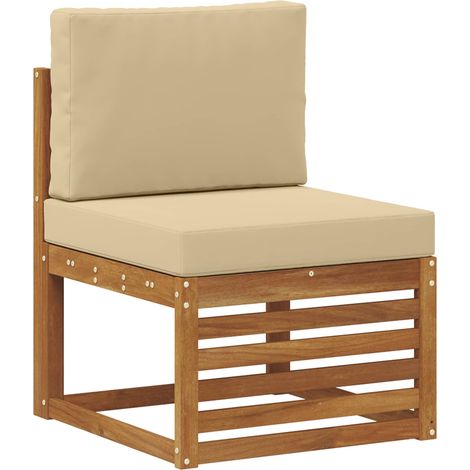 Maison Exclusive - Outdoor Mittelsofa Massivholz Akazie Natur