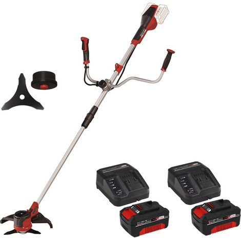 Einhell Twin 18v / 36v Cordless Brushcutter + Strimmer 2 x 4.0Ah Battery Pack