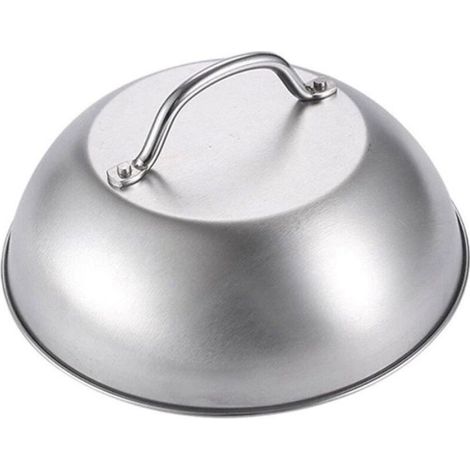 Couvercle de plaque de cuisson en acier inoxydable avec poignée (1/3)