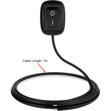Interruptor universal de 12 V CC para coche, tipo palanca, con cable de 1 m, para faros antiniebla y luces de neón.