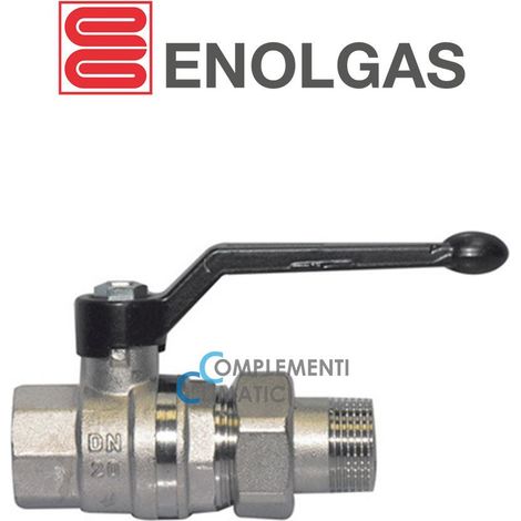 Enolgas Valvola a sfera bocchettonata dritta per acqua PN 63 1 1/2 con leva  2033N408 (1/2)