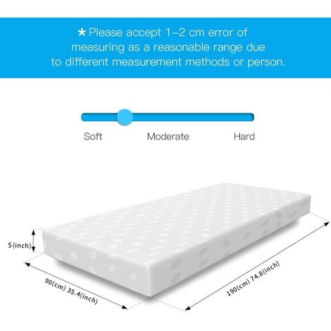 Single Bed 3FT High Quality Memory Foam Mattress (1/4)