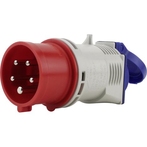 PCE CEE-Adapter 1xSchutzkontakt 1xCEE 16A Stecker & Kupplungen