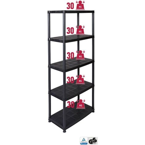 Ram Étagère pratique blanche 170 cm 5 niveaux