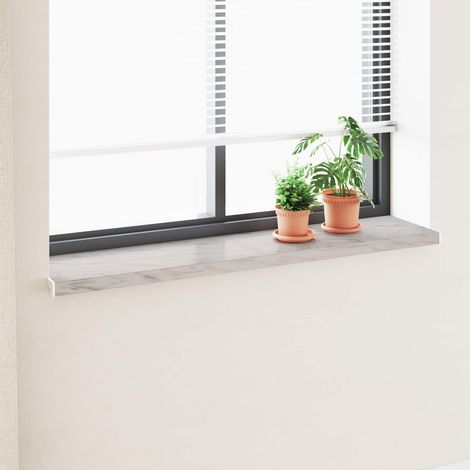 vidaXL Appui de fenêtre Texture marbre 160 x 35 x 4,5 cm PVC (1/5)