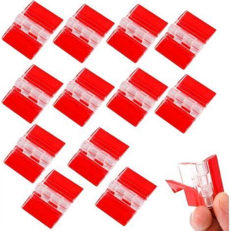 12 Pack Clear Acrylic Hinges - Small Piano Hinges - Clear Plastic Hinges for Cabinet, Drawer, Furniture, - 35x25mm (1/4)